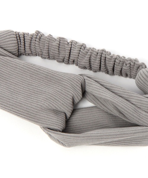 studio CLIP（スタディオクリップ）の「コーデュロイヘアターバン（ヘアバンド・レディース・グレー/ブラック/ベージュ・FREE）」の9枚目の写真