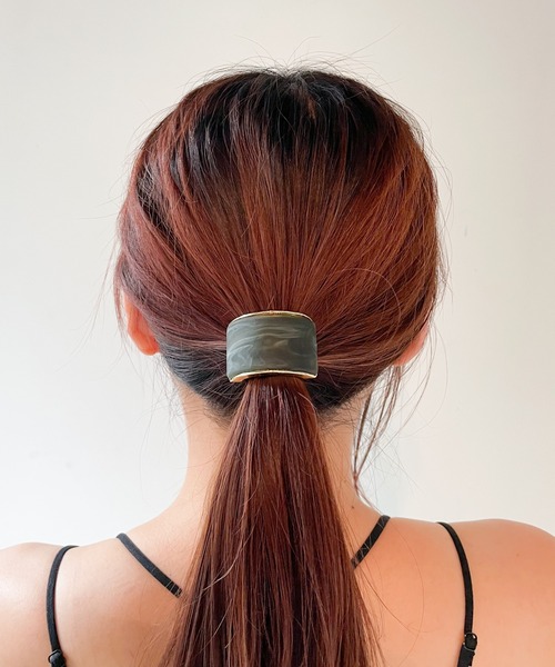 ヘアゴム CAMELIA A ALEXANDRE DE PARIS アレクサンドル ドゥ パリ ヘアゴム CAMELIA