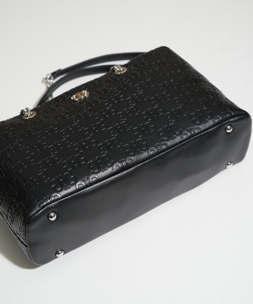 【美品♡】 GYDA EMBOSS トートバッグ　A4収納可能　ブラック 楽天市場】GYDA ジェイダ トートバッグ ハンドバッグ レディース