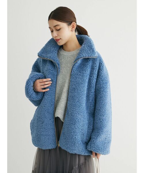 ELENCARE DUE（エレンカーレデュエ）の「・ELENCARE　DUE　テディベアボアコート（その他アウター・レディース・チャコールグレー/ブルー/アイボリー・FREE）」の18枚目の写真