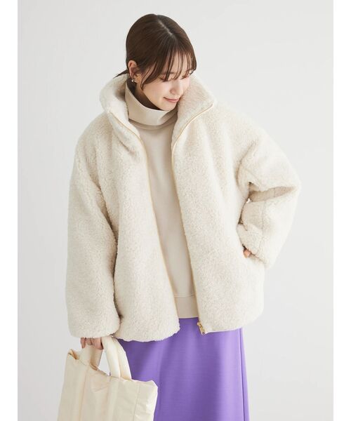 ELENCARE DUE（エレンカーレデュエ）の「・ELENCARE　DUE　テディベアボアコート（その他アウター・レディース・チャコールグレー/ブルー/アイボリー・FREE）」の22枚目の写真