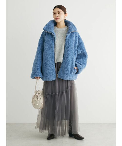 ELENCARE DUE（エレンカーレデュエ）の「・ELENCARE　DUE　テディベアボアコート（その他アウター・レディース・チャコールグレー/ブルー/アイボリー・FREE）」の19枚目の写真