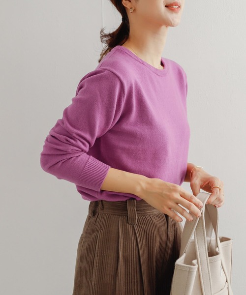 URBAN RESEARCH DOORS(アーバンリサーチドアーズ)の「クルーネックコンパクトKNIT(ニット/セーター)」 - WEAR