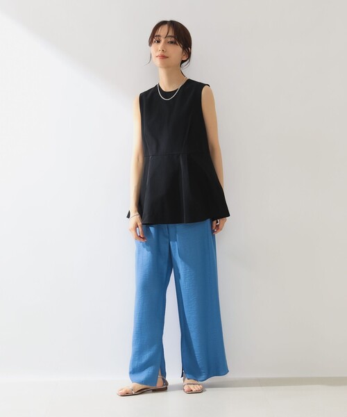 「Demi-Luxe BEAMS」 ノースリーブブラウス FREE ネイビー レディース Demi-Luxe BEAMS（デミルクス ビームス）の「Demi-Luxe BEAMS