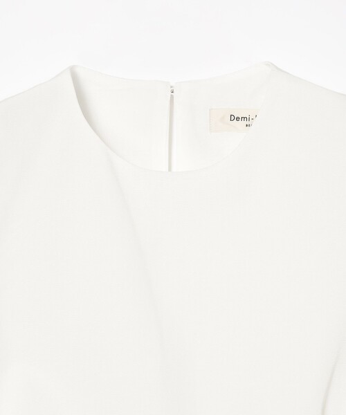 「Demi-Luxe BEAMS」 ノースリーブブラウス 36 ホワイト レディース Demi-Luxe BEAMS 「Demi-Luxe BEAMS」 刺繍ノースリーブブラウス