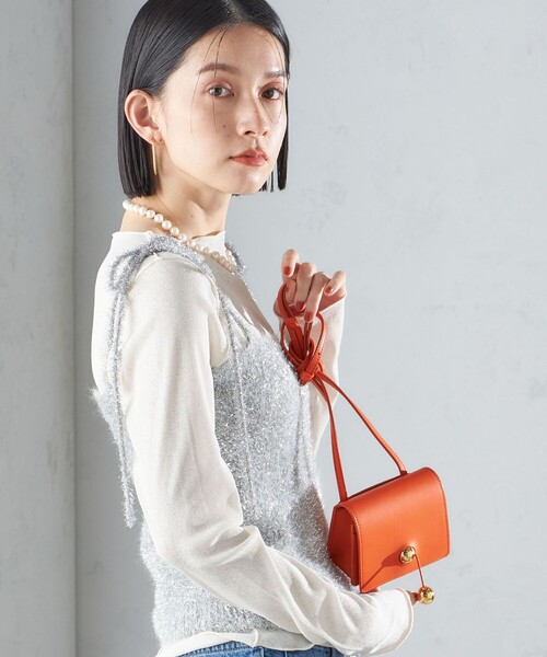 SHIPS(シップス)の「〈手洗い可能〉グリッター ラメ ビスチェ 24SS ◇(ベスト・レディース・ブラック/シルバー・ONE SIZE)」の17枚目の写真