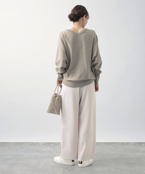 BARNYARDSTORM（バンヤードストーム）の「BARNYARDSTORM / ヴィンテージダブルクロスワイドパンツ（スラックス・レディース・ネイビー/Cream/ブラック・1/0）」の18枚目の写真