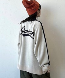 niko and... | ハーフZIPラインニットプルオーバー(ニット/セーター)