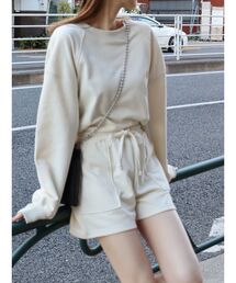 EVRIS | SUNNYラグランスウェットセットアップ(スウェット)