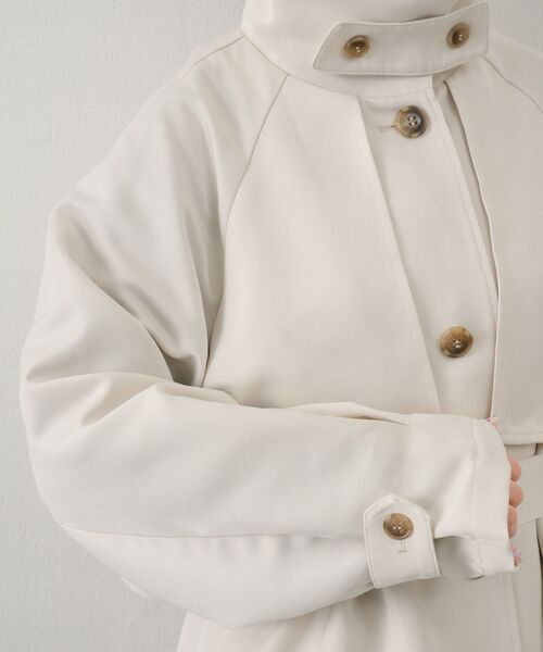 RETRO GIRL(レトロガール)の「ミドルトレンチコート(トレンチコート・レディース・ナチュラル/ブラック/ベージュ・FREE)」の17枚目の写真