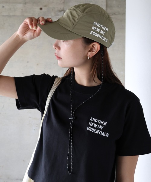 ANME（アンメ）の「接触冷感/UVカット(UPF50＋)/ロゴナイロンキャップ（キャップ・レディース・ライトカーキ/ブラック/グレー/ネイビー・M）」の20枚目の写真