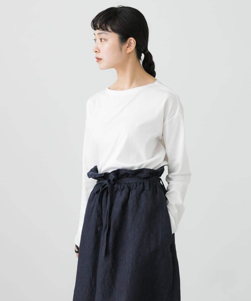 かぐれ（カグレ）の「ボートネックコットンカットソー（Tシャツ