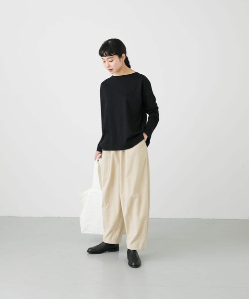 かぐれ（カグレ）の「ボートネックコットンカットソー（Tシャツ