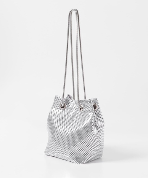 URBAN RESEARCH ROSSO WOMEN（アーバンリサーチ　ロッソ）の「メタルメッシュバッグ（ショルダーバッグ・レディース・ブラック/シルバー・-）」の6枚目の写真