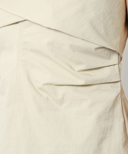 BABYLONE(バビロン)の「コットンナイロンキャミブラウス(キャミソール・レディース・チャコール/クリーム・フリー)」の5枚目の写真