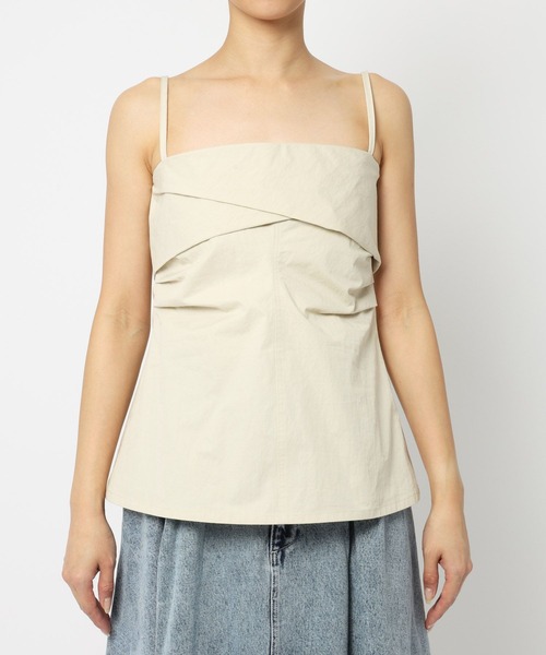 BABYLONE(バビロン)の「コットンナイロンキャミブラウス(キャミソール・レディース・チャコール/クリーム・フリー)」の21枚目の写真