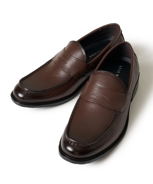 TETE HOMME（テットオム）の「カウレザー コインローファー（ローファー・メンズ・ブラウン/ブラック/ベージュ・MEDIUM/SMALL/LARGE）」の2枚目の写真