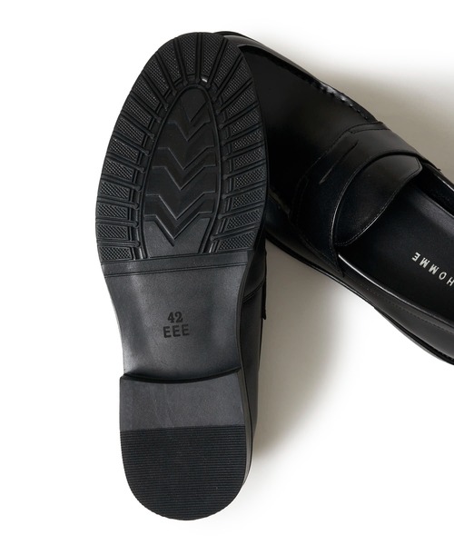 TETE HOMME（テットオム）の「カウレザー コインローファー（ローファー・メンズ・ブラウン/ブラック/ベージュ・MEDIUM/SMALL/LARGE）」の10枚目の写真