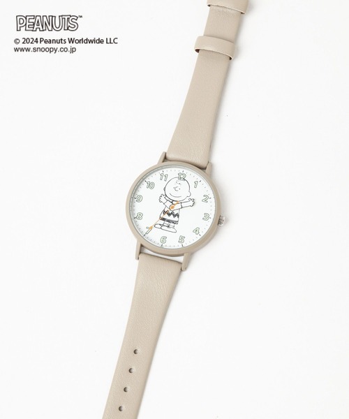 LEPSIM(レプシィム)の「【PEANUTS】ハンズウォッチ 88419(アナログ腕時計・レディース・ベージュ/ブラック・ONE SIZE)」の5枚目の写真