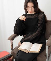 WEGO | WEGO/【24年春夏新作】ショートメッシュニットプルオーバー(ニット/セーター)