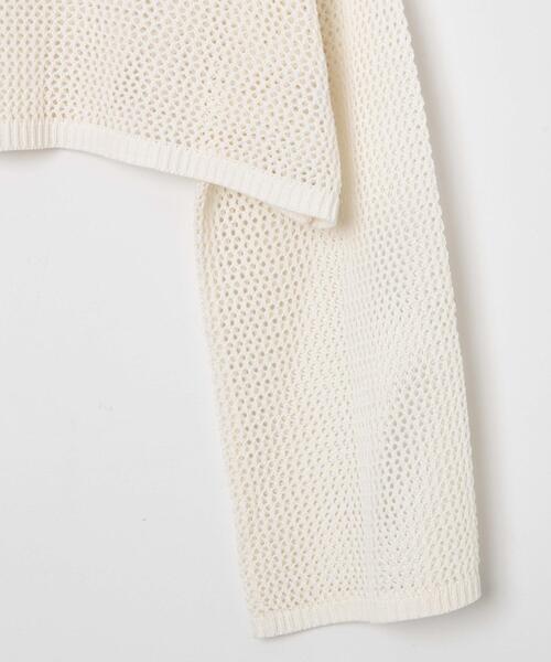 WEGO(ウィゴー)の「WEGO/ショートメッシュニットプルオーバー(ニット/セーター・レディース・ホワイト/ブラック/ブラック系その他5/ブルー/ピンク・FREE)」の16枚目の写真