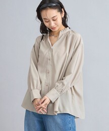 バックシャーリングスキッパーブラウス