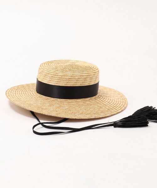 BENELLI(ベネリ)の「【Benelli Montacone/ベネリ モンタコーネ】 フリンジヒモハット(ハット・レディース・ブラウン/ナチュラル・FREE)」の5枚目の写真