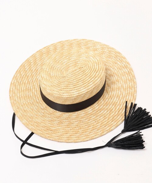 BENELLI(ベネリ)の「【Benelli Montacone/ベネリ モンタコーネ】 フリンジヒモハット(ハット・レディース・ブラウン/ナチュラル・FREE)」の7枚目の写真