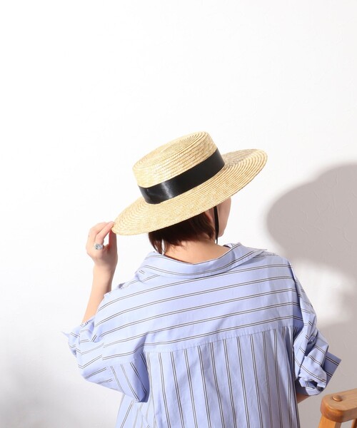 BENELLI(ベネリ)の「【Benelli Montacone/ベネリ モンタコーネ】 フリンジヒモハット(ハット・レディース・ブラウン/ナチュラル・FREE)」の18枚目の写真