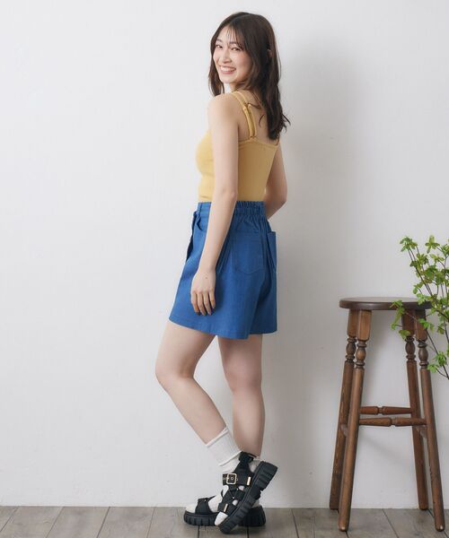 RETRO GIRL(レトロガール)の「カップ付キャミ(キャミソール・レディース・ブラック/オフホワイト/ブラック系その他3/ブルー/イエロー/レッド・FREE)」の16枚目の写真