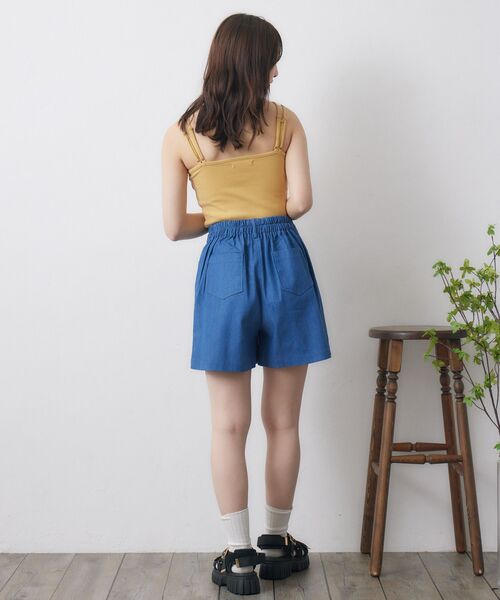 RETRO GIRL(レトロガール)の「カップ付キャミ(キャミソール・レディース・ブラック/オフホワイト/ブラック系その他3/ブルー/イエロー/レッド・FREE)」の17枚目の写真