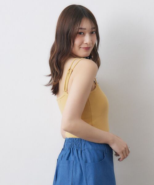 RETRO GIRL(レトロガール)の「カップ付キャミ(キャミソール・レディース・ブラック/オフホワイト/ブラック系その他3/ブルー/イエロー/レッド・FREE)」の19枚目の写真