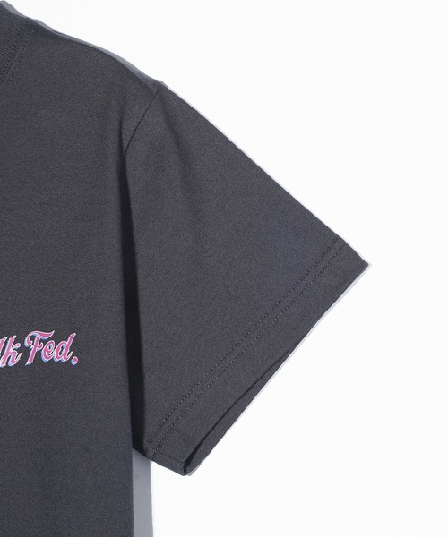 MILKFED.（ミルクフェド）の「SOFT SERVE COMPACT S/S TEE（Tシャツ/カットソー・レディース・チャコール/ホワイト/ライトイエロー・S/M）」の8枚目の写真