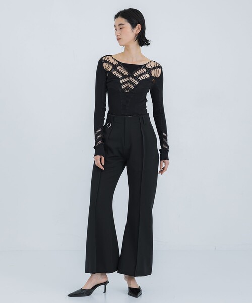 YOHEI OHNO/ヨウヘイオオノ】Our Basic Flare/ベーシックフレアパンツ