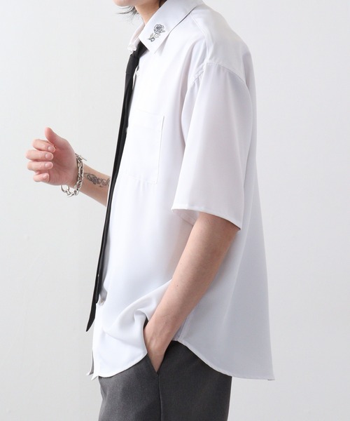 ArguE CulturE 長袖シャツ ネクタイ付き スタッズ 新作 男女兼用 23e3ddf3efaf467347c15bb29f56c1