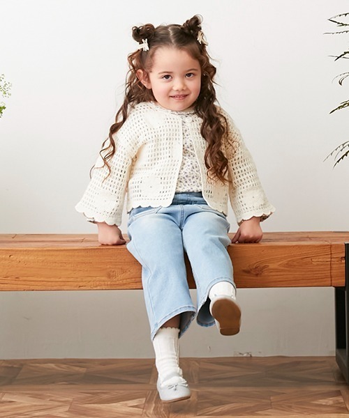 petit main（プティマイン）の「【リンク】ワイドデニムパンツ(キッズ)（その他パンツ・キッズ・ブルー/サックスブルー・90cm/100cm/110cm/120cm/130cm）」の6枚目の写真