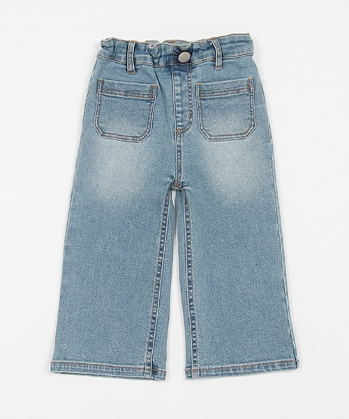 petit main（プティマイン）の「【リンク】ワイドデニムパンツ(キッズ)（その他パンツ・キッズ・ブルー/サックスブルー・90cm/100cm/110cm/120cm/130cm）」の17枚目の写真