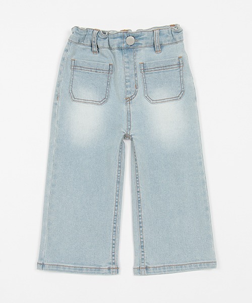 petit main（プティマイン）の「【リンク】ワイドデニムパンツ(キッズ)（その他パンツ・キッズ・ブルー/サックスブルー・90cm/100cm/110cm/120cm/130cm）」の16枚目の写真