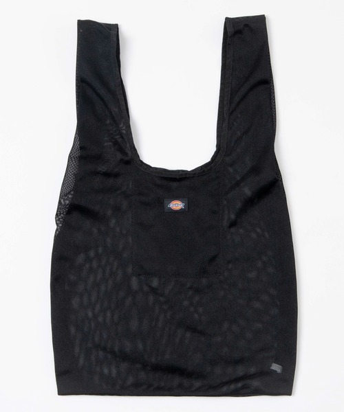 Dickies（ディッキーズ）の「∴WEGO/別注Dickies メッシュトート（トートバッグ・レディース・グレー/ブラック・FREE）」の5枚目の写真