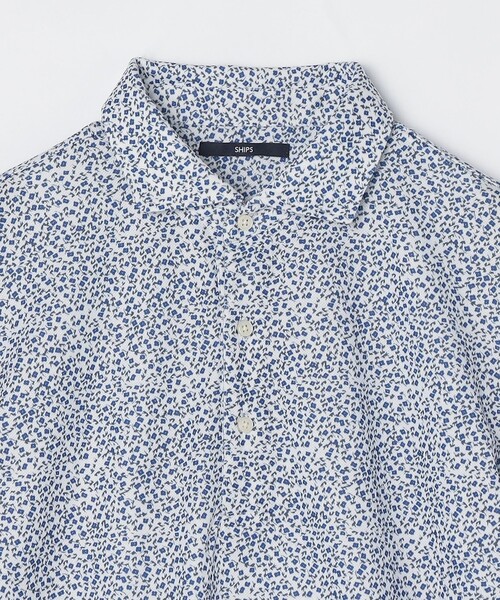 【セール】SHIPS: フラワープリント ショートスリーブ ポロシャツ（シャツ/ブラウス）｜SHIPS（シップス）