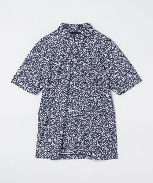 【セール】SHIPS: フラワープリント ショートスリーブ ポロシャツ（シャツ/ブラウス）｜SHIPS（シップス）