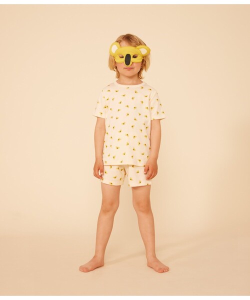 【セール】半袖パジャマ（アイマスク付き）（ルームウェア/パジャマ）｜PETIT BATEAU（プチバトー）