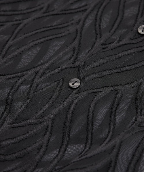 ROPE' PICNIC（ロペピクニック）の「バックスリットジャガードシャツ（シャツ/ブラウス・レディース・キナリ/ブラック・38）」の9枚目の写真