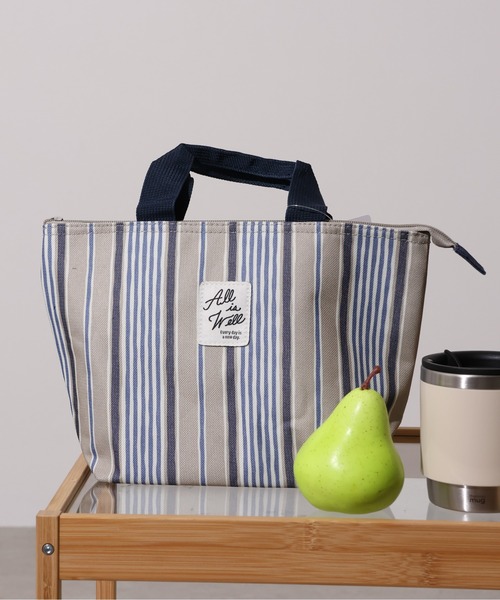 emesuelee(エメスーリー)の「保冷保温ランチトートBAG(エコバッグ/サブバッグ・レディース・ブルー/ライトベージュ/ピンク/チャコールグレー/ベージュ/ブラック/ネイビー/イエロー/アイボリー/グリーン/グリーン系1/ベージュ系1・フリー)」の6枚目の写真
