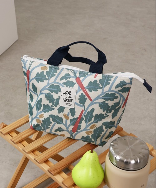 emesuelee(エメスーリー)の「保冷保温ランチトートBAG(エコバッグ/サブバッグ・レディース・ブルー/ライトベージュ/ピンク/チャコールグレー/ベージュ/ブラック/ネイビー/イエロー/アイボリー/グリーン/グリーン系1/ベージュ系1・フリー)」の2枚目の写真