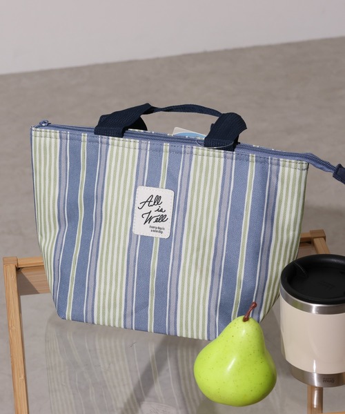 emesuelee(エメスーリー)の「保冷保温ランチトートBAG(エコバッグ/サブバッグ・レディース・ブルー/ライトベージュ/ピンク/チャコールグレー/ベージュ/ブラック/ネイビー/イエロー/アイボリー/グリーン/グリーン系1/ベージュ系1・フリー)」の20枚目の写真