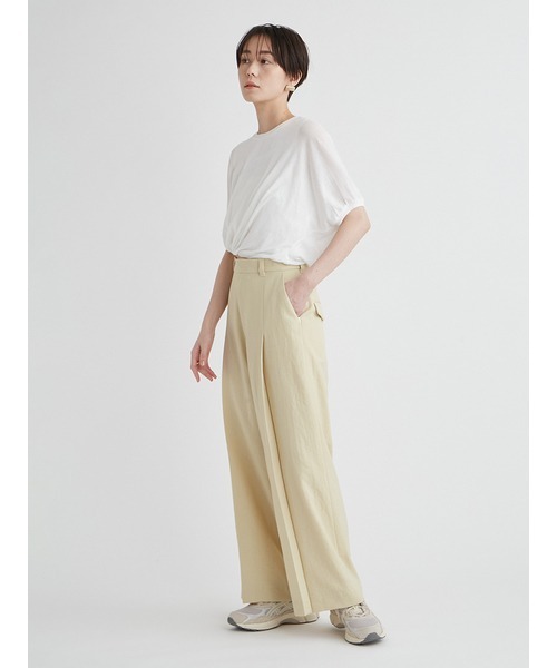 emmi（エミ）の「ガーゼツイストトップス（Tシャツ/カットソー・レディース・ブラック/ホワイト/グレー/イエロー・FREE）」の18枚目の写真