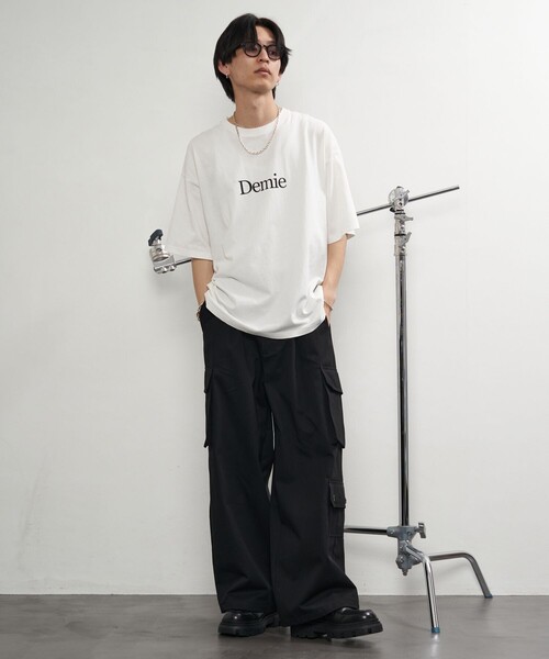 PUBLUX(パブリュクス)の「PUBLUX/パブリュクス ルーズカーゴワイドパンツ/ユニセックス(限定展開)(カーゴパンツ・メンズ・ブラック/インディゴブルー/ナチュラル/オリーブ・SMALL/LARGE/MEDIUM)」の13枚目の写真