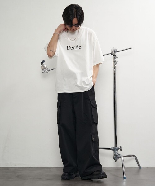 PUBLUX(パブリュクス)の「PUBLUX/パブリュクス ルーズカーゴワイドパンツ/ユニセックス(限定展開)(カーゴパンツ・メンズ・ブラック/インディゴブルー/ナチュラル/オリーブ・SMALL/LARGE/MEDIUM)」の14枚目の写真
