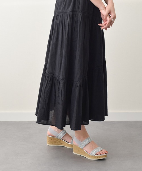 ITALIAN SHOEMAKERS(イタリアンシューメーカー)の「【ITALIAN SHOEMAKERS】ラインストーンリボン厚底サンダル(942500)(サンダル・レディース・ブラック/ベージュ/ネイビー/グレー・38/35/36/37/39)」の15枚目の写真